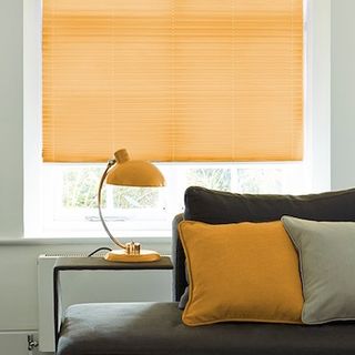 Pleated Blind_Salerno Orange_Roomset