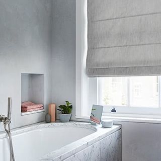 Mineral Silver Birch Roman blind