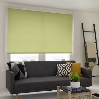 Cordova green roller blind