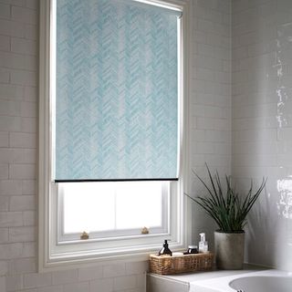 Siesta teal roller blind