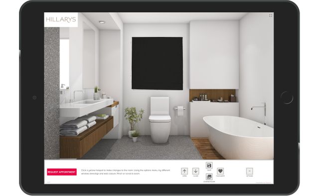Ipad view of Hillarys Visualisation Application