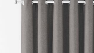 Eyelet curtains in Tetbury Charcoal