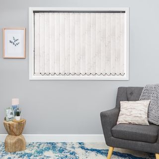 Alessio darkness Vertical blind in roomset