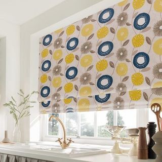 Roman Blind_Freyja Mustard_Roomset