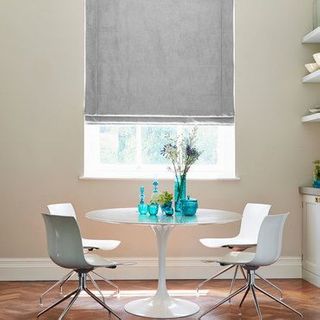 Roman Blind_Opulence Dove Grey_Roomset