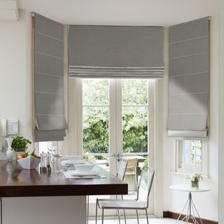 Roman Blind_Harlow Charcoal_Roomset
