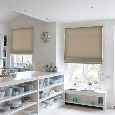 Roman Blind_Lyon Oatmeal_Roomset