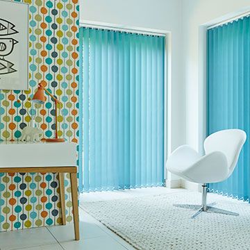 Vertical Blind_Acacia Teal_Living room