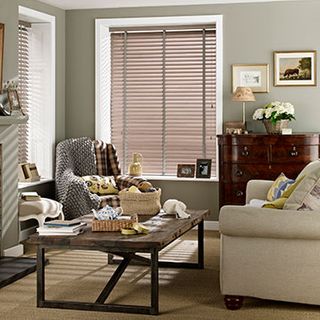 Wooden Blind_Haywood Washboard Grey_Living Room