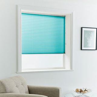 Pleated Blind_Midas Turquoise_Roomset