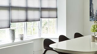 Pleated Blind_Sunlite Grey_Roomset