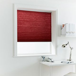 Pleated Blind_Thermashade Chili_Roomset