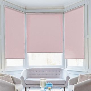 Roller Blind_Cordova Baby Pink_Roomset