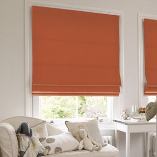 Roman Blind_Tetbury Orange_Roomset