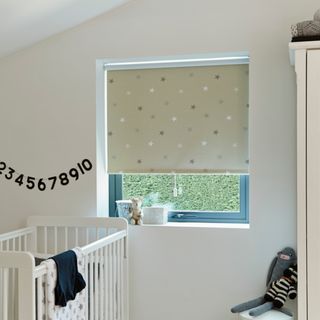 Twinkle Stars Roller blind nursery