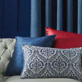 Jewel Edit Sapphire curtains and accessories