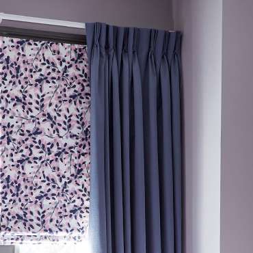 purple curtains