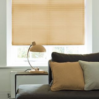 Pleated Blind_Salerno Sand_Roomset