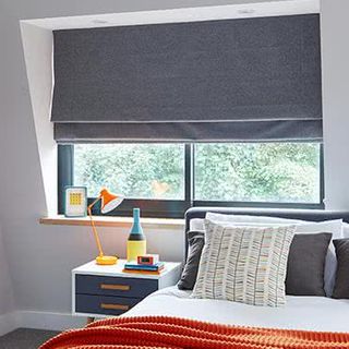 Huxley Charcoal Roman blind