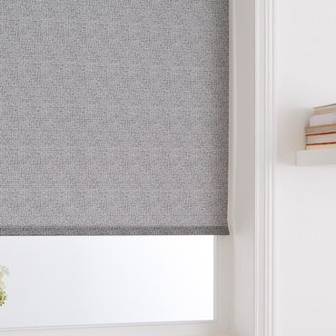grey roller blind close up