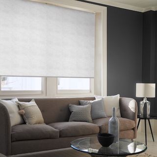 Cecile white roller blind