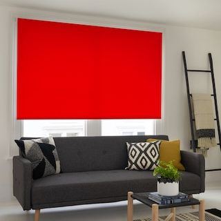 Cordova red roller blind