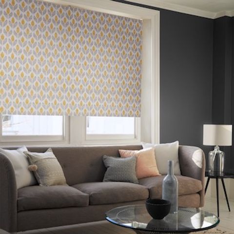 Petula ochre roller blind
