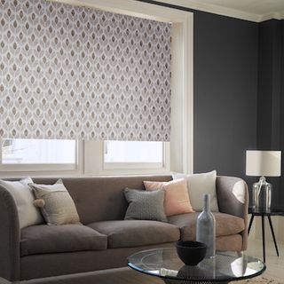 Petula smoke roller blind