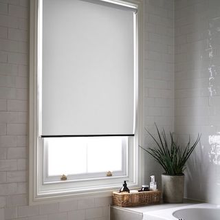 Purity white roller blind