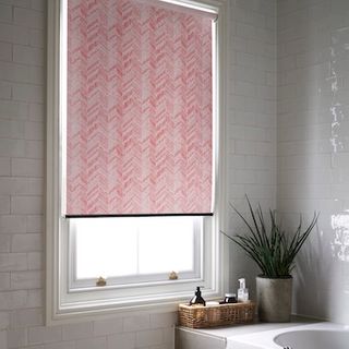 Siesta brick red roller blind