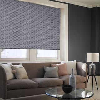 Vesper crystal blue roller blind