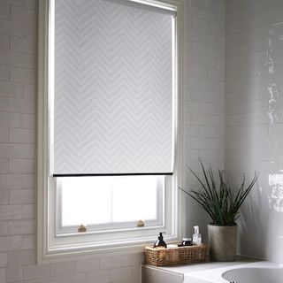 Xavier white roller blind