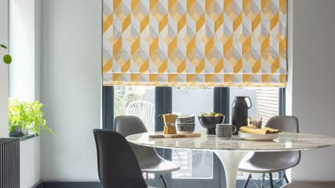 Fragment Honey Glaze Roman blind