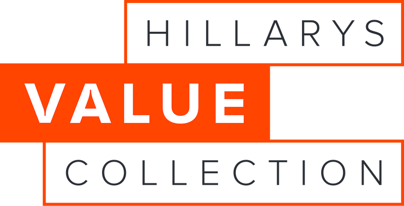 hillarys value collection overlay red and white