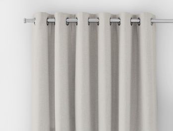 Clarence off white eyelet curtains