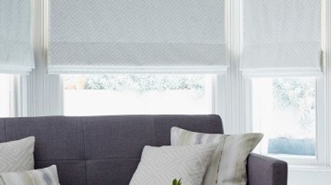 Rattan Stone_Living Room_Roman Blind