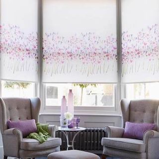 Roller Blind_Freeda Violet_Roomset
