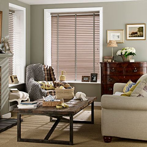 Wooden Blind_Haywood Washboard Grey_Living Room