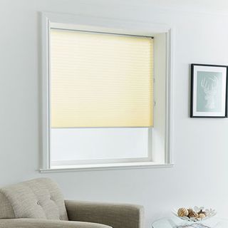 Pleated Blind_Florence Lemon_Roomset