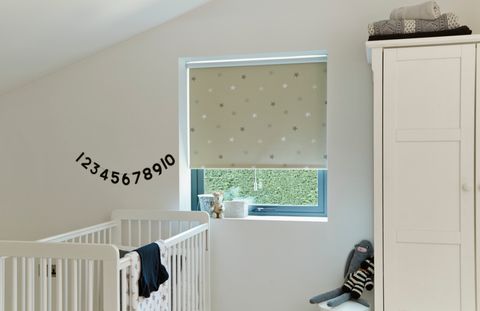 Twinkle Stars Roller blind nursery