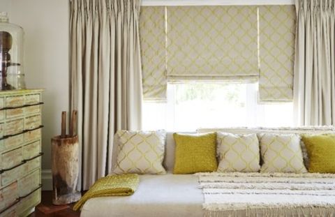 fabulous fabrics for roman blinds and curtains - house beautiful