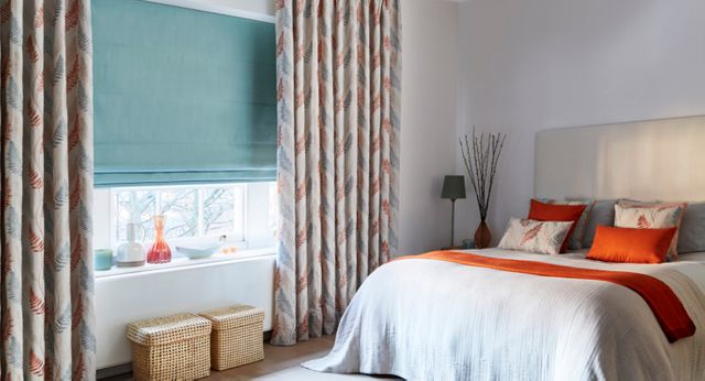 Zen-collection-Tranquility-Curtains-with-Tetbury-Duck-Egg-Roman-blind
