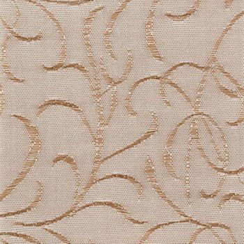 Dusty pink swatch with a repeating swirling pattern with brown lines