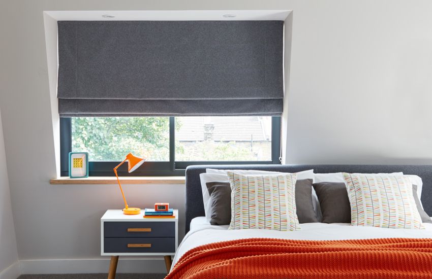 Grey Roman Blinds Made to Measure Blinds Hillarys