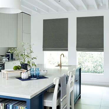 Allure Slate Roman Blind | Hillarys