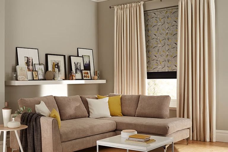 Cream Curtains Uk Up To 50 Off Fitted Hillarys Curtains Living Room Daze Ivory Roller Joya Norfolk Charcoal