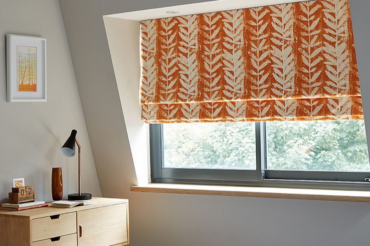 Orange Roman Blinds MadetoMeasure in the UK Hillarys™