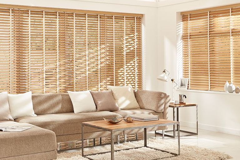 living room blinds wooden