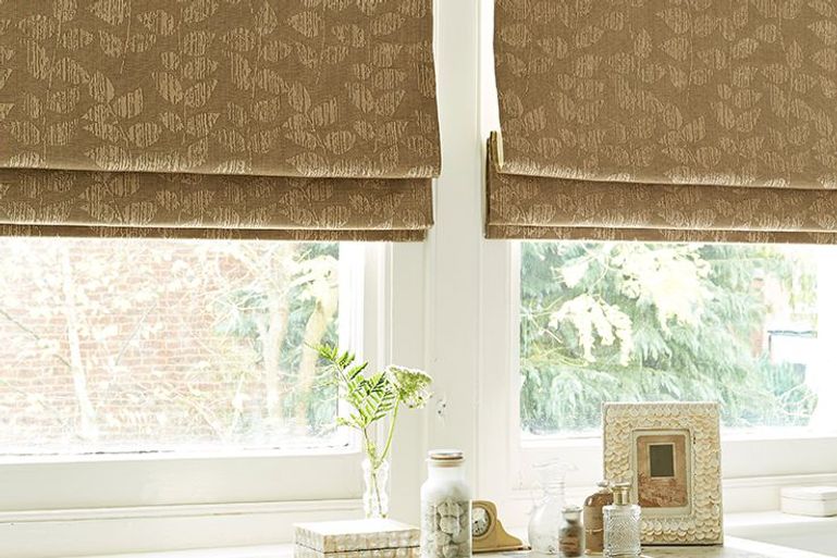Brown Roman Blinds MadetoMeasure in the UK Hillarys™