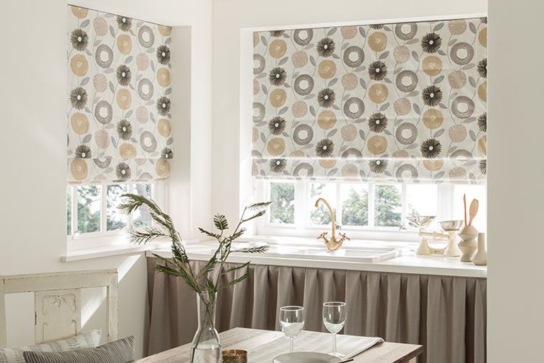 Grey Roman Blinds MadetoMeasure in the UK Hillarys™